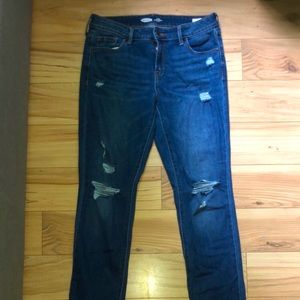 Old Navy Mid- Rise Ripped Jeans
